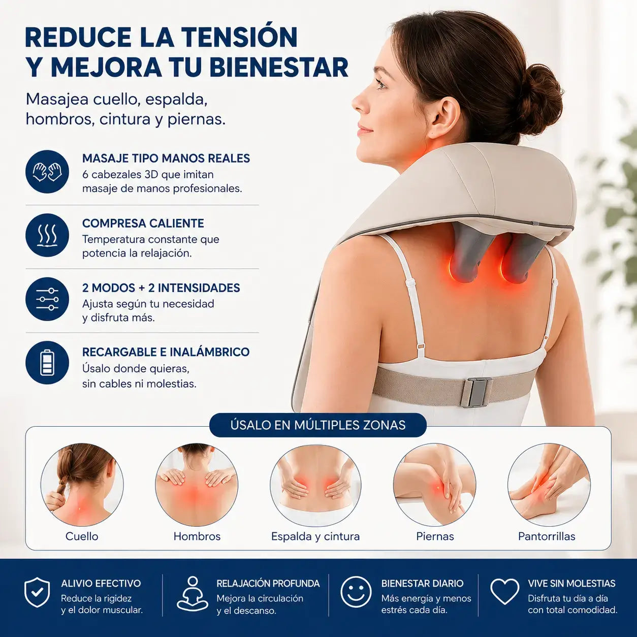 CerviRelax Pro - Masajeador de Cuello y Espalda