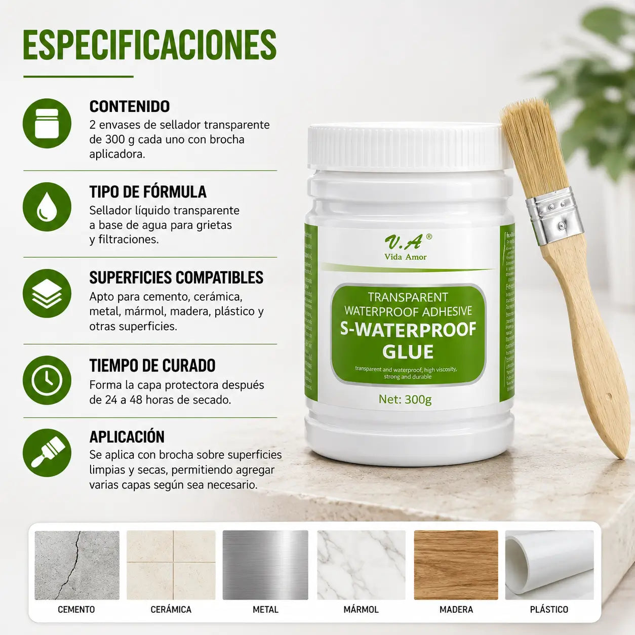 SelloMax 300g 2x1 - Sella grietas y filtraciones