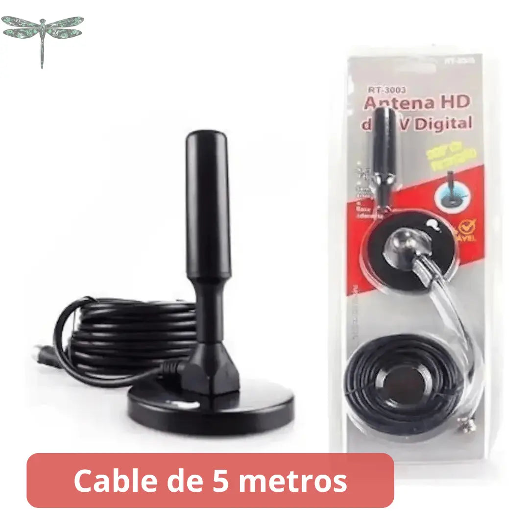 📡 Antena Full HD Interior/Exterior 5M TV Digital