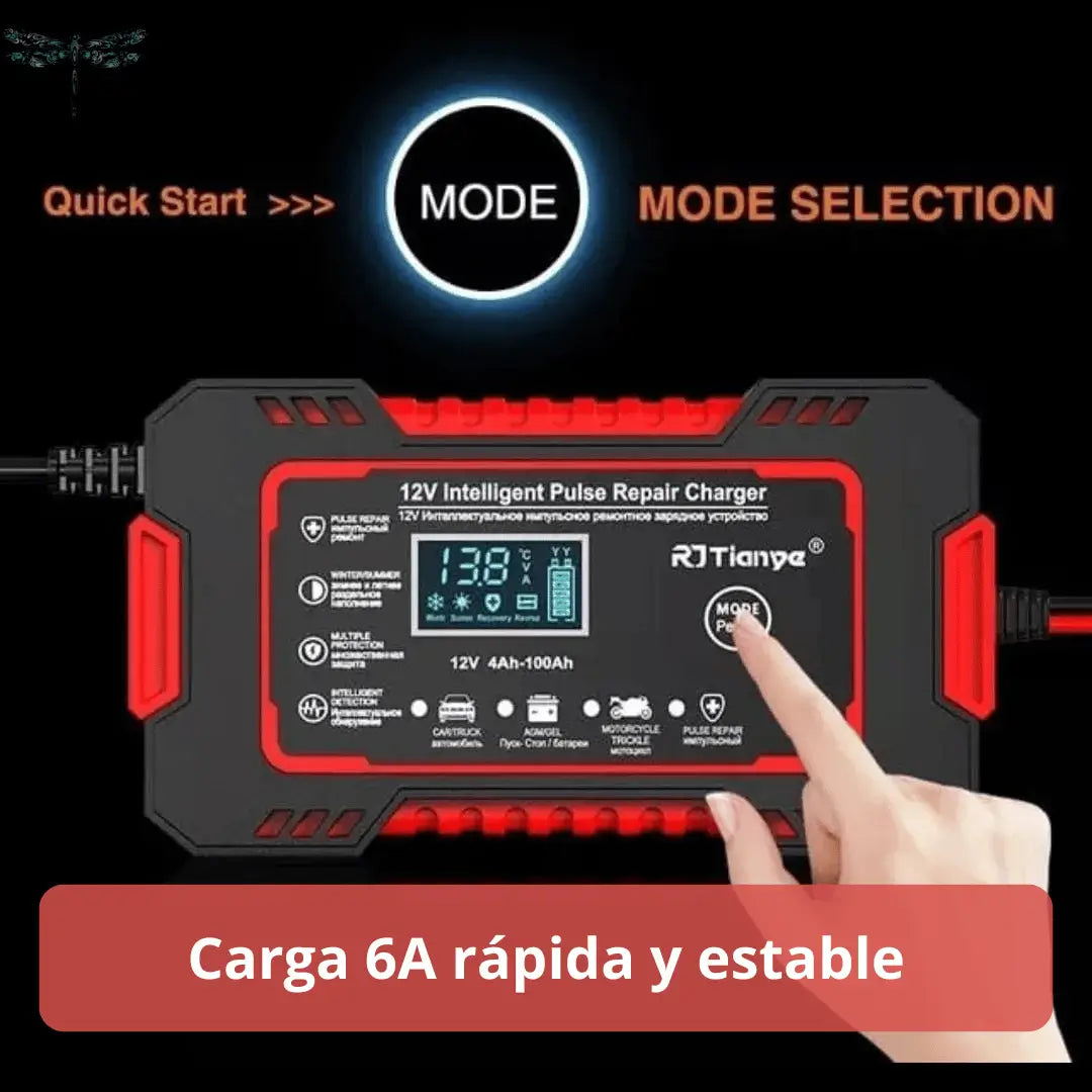 ChargeMax 12V Cargador Inteligente de Baterias de Auto