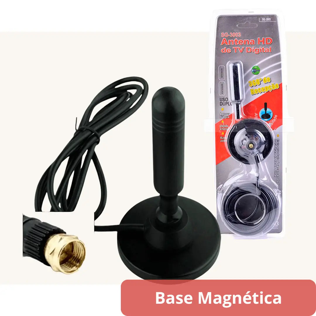📡 Antena Full HD Interior/Exterior 5M TV Digital