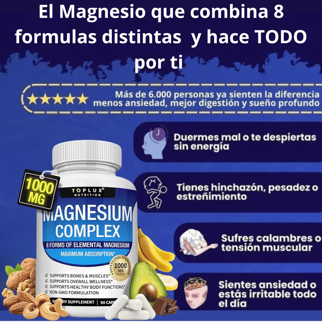Magnesio Complex 8 Elementos 1000 mg