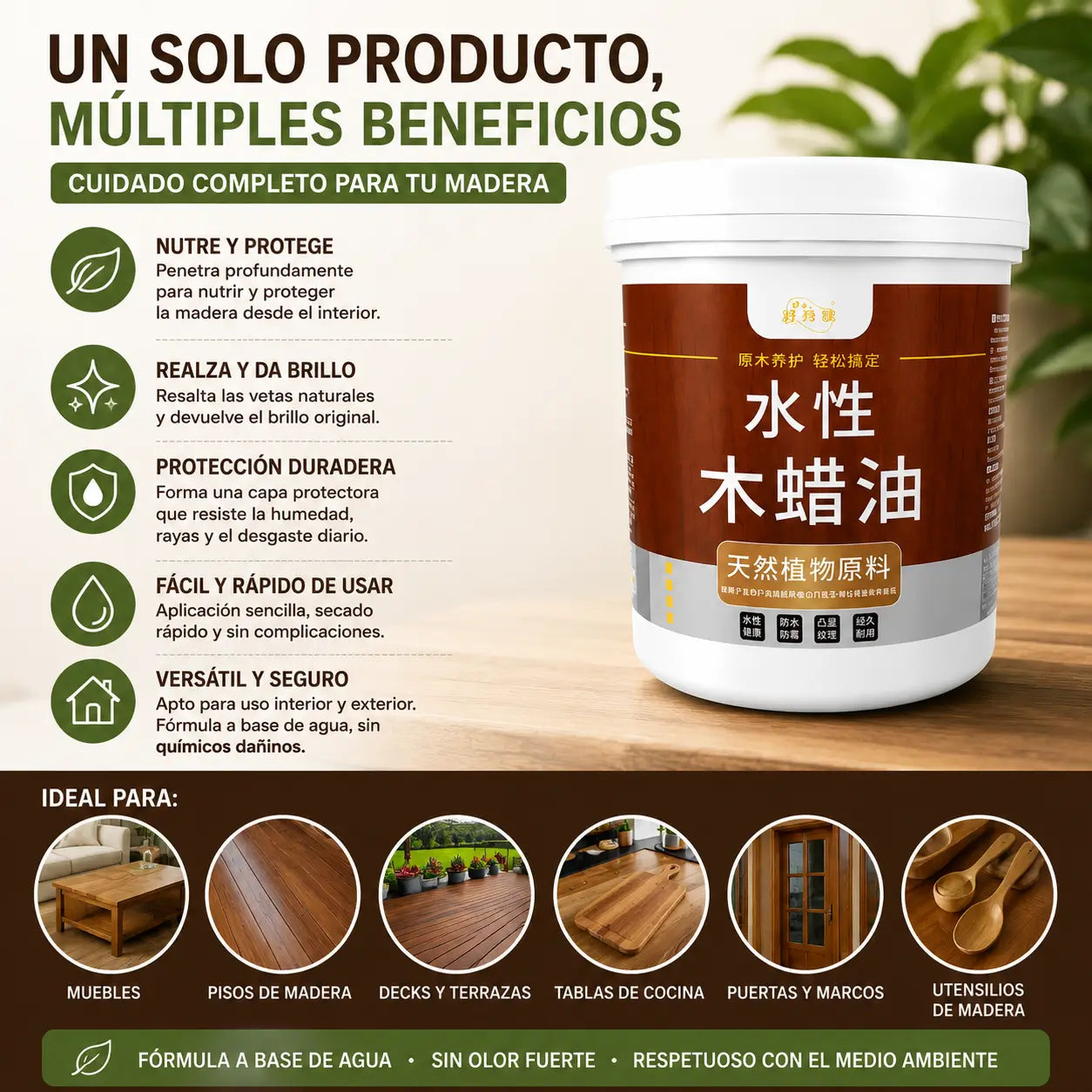ProtecMadera™ 1Kg - Protege y realza tu madera