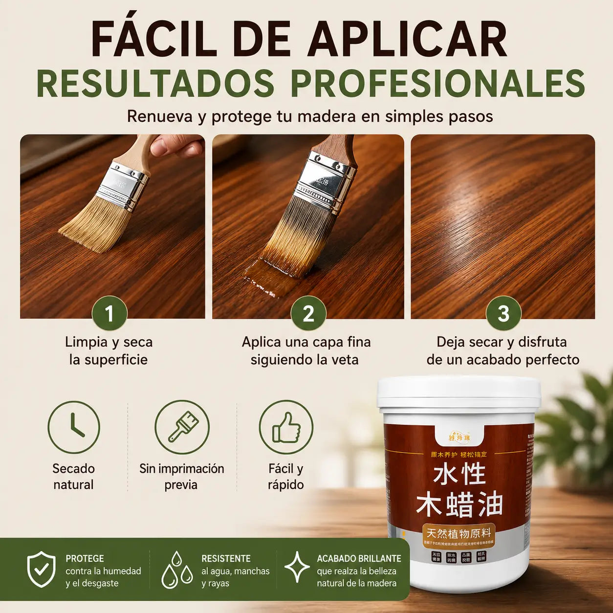 ProtecMadera™ 1Kg - Protege y realza tu madera