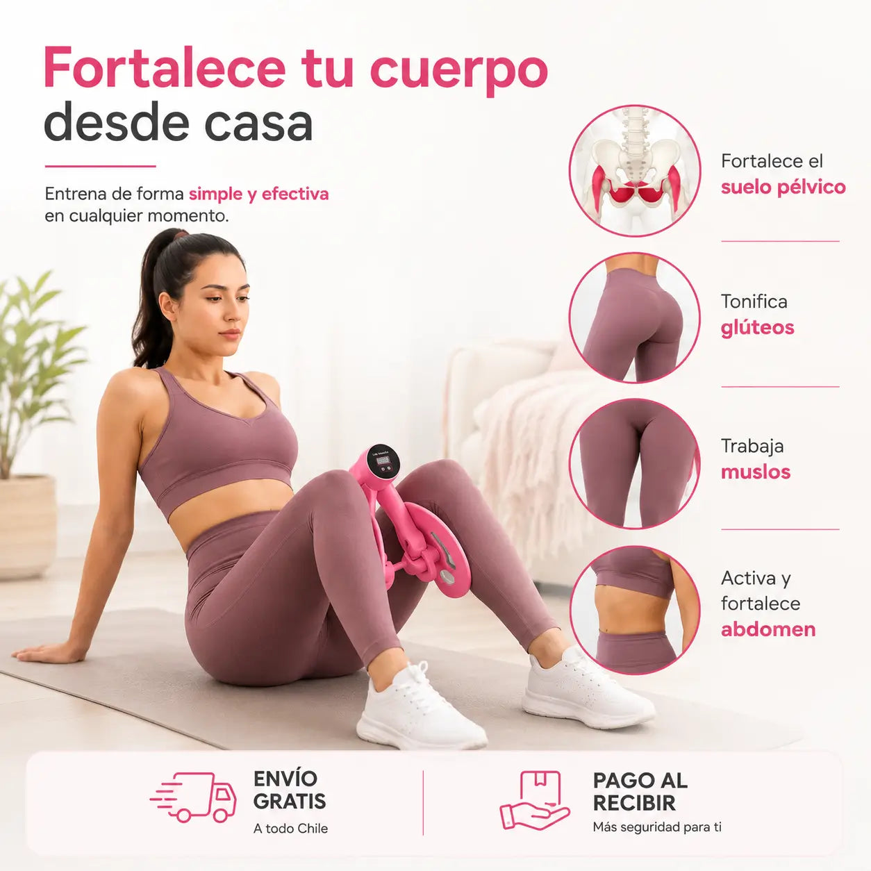 PelviFit Pro Digital 3 Niveles - Activa pelvis, piernas y glúteos
