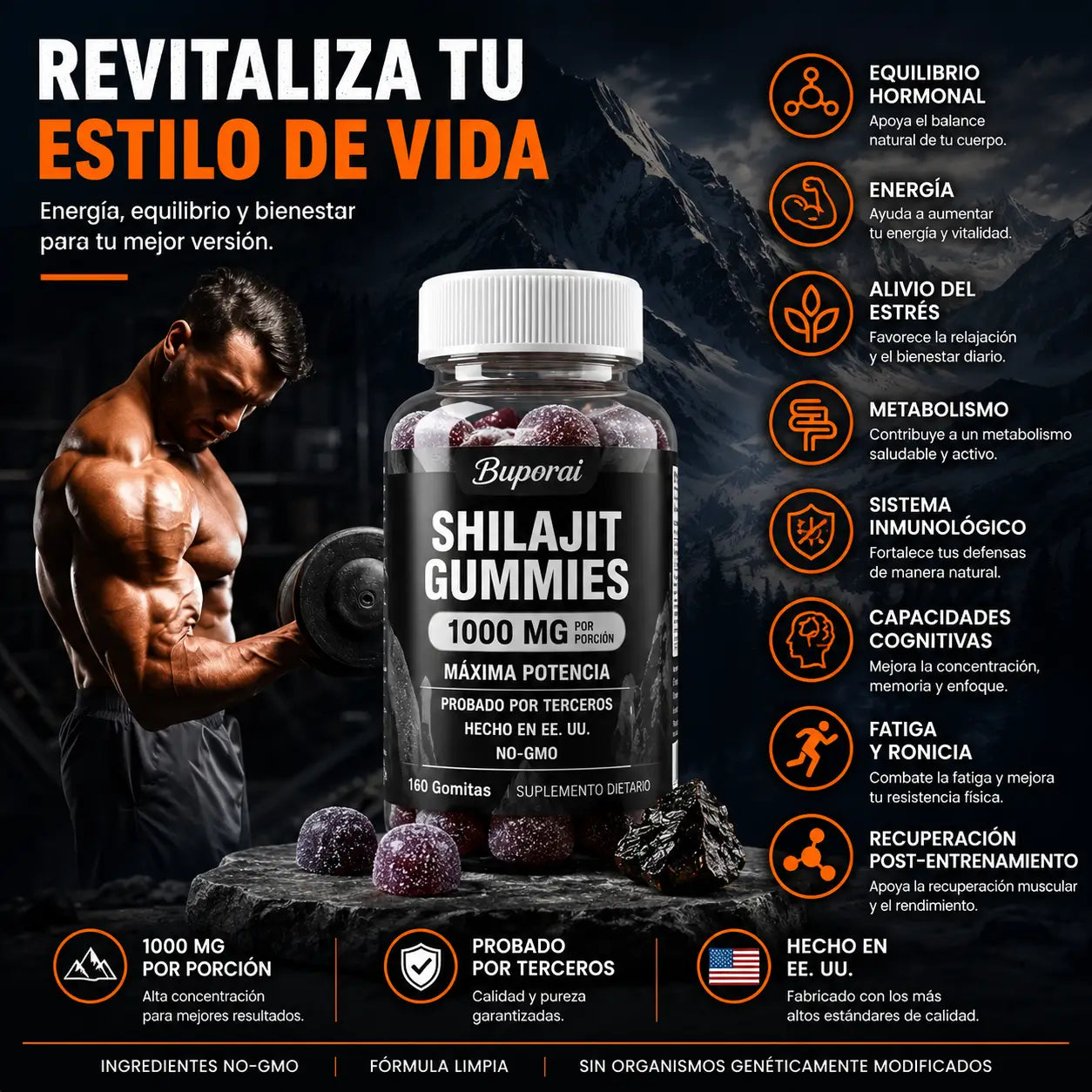 Gomitas De Shilajit 1000 Mg.