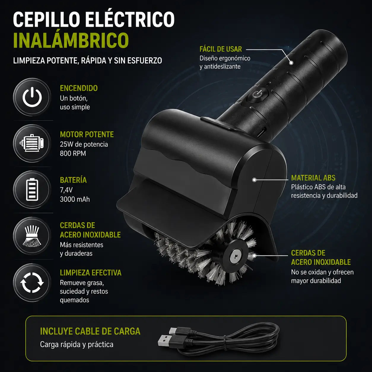 CleanGrill - Limpia y deja tu parrilla lista para usar + 12 pares guantes parrilleros