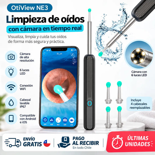 OtiCam NE3 - Limpieza de oídos con cámara