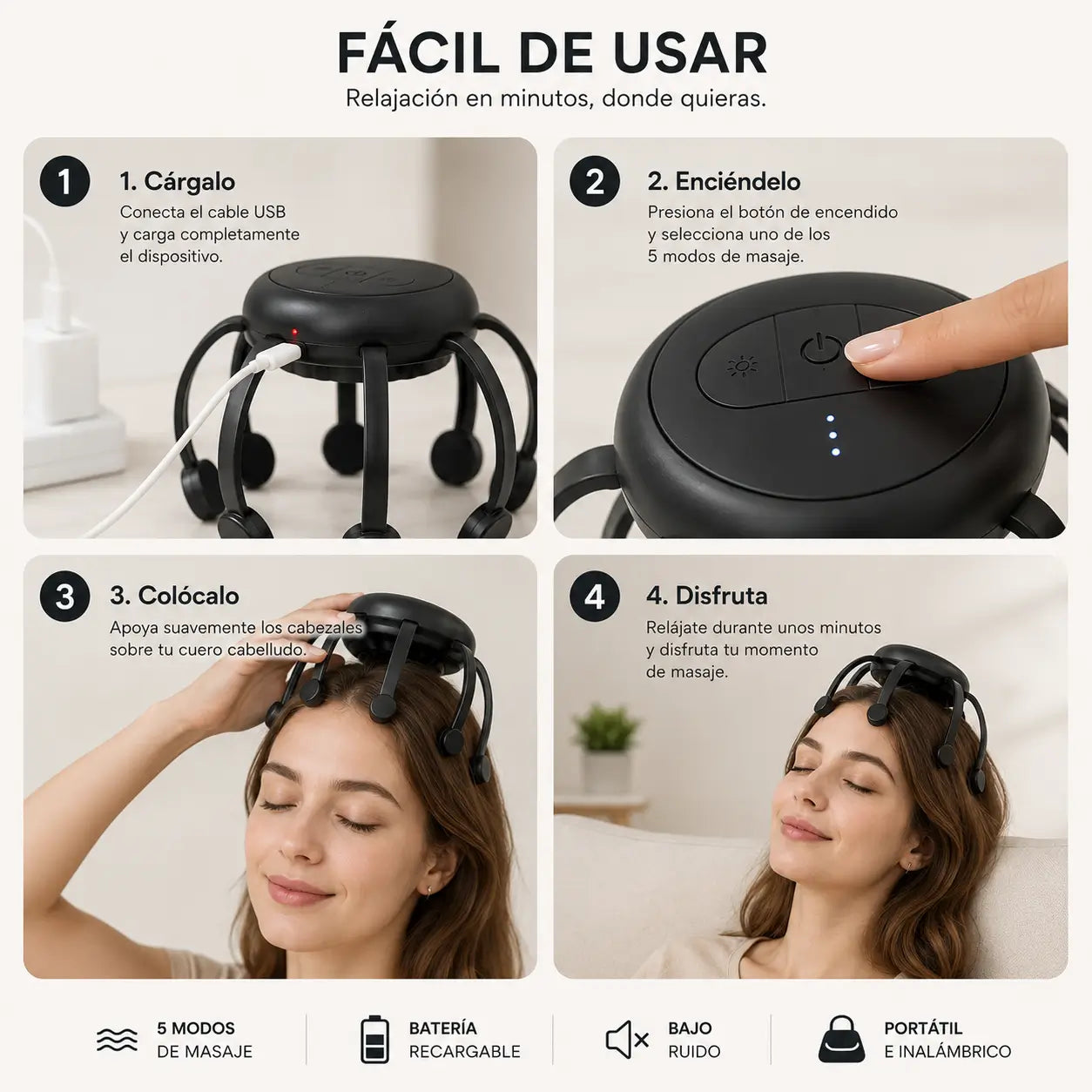 OctoRelax - Masaje relajante para tu cabeza