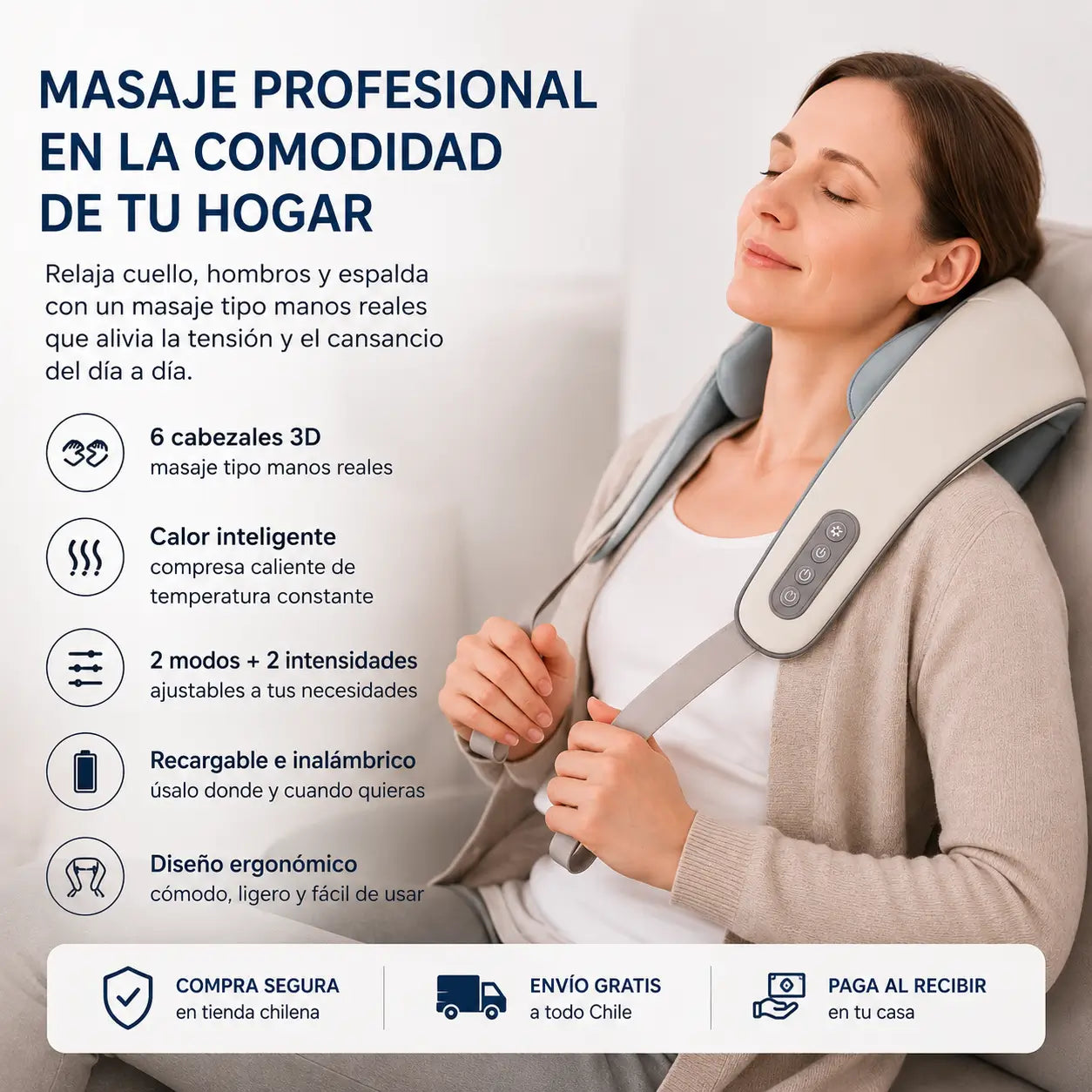 CerviRelax Pro - Masajeador de Cuello y Espalda