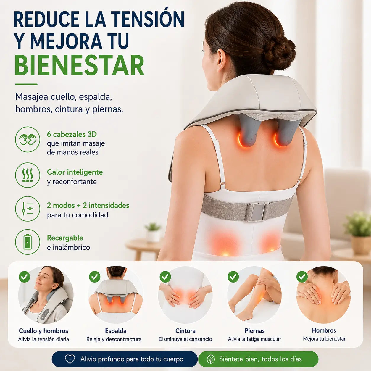 CerviRelax Pro - Masajeador de Cuello y Espalda