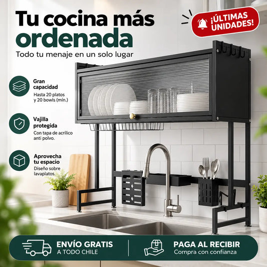 VajillaPro con Tapa 2 Niveles - Protege y organiza tu vajilla