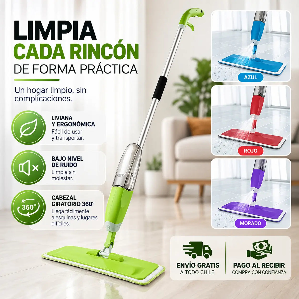 SprayMop - Limpieza rápida y sin goteos