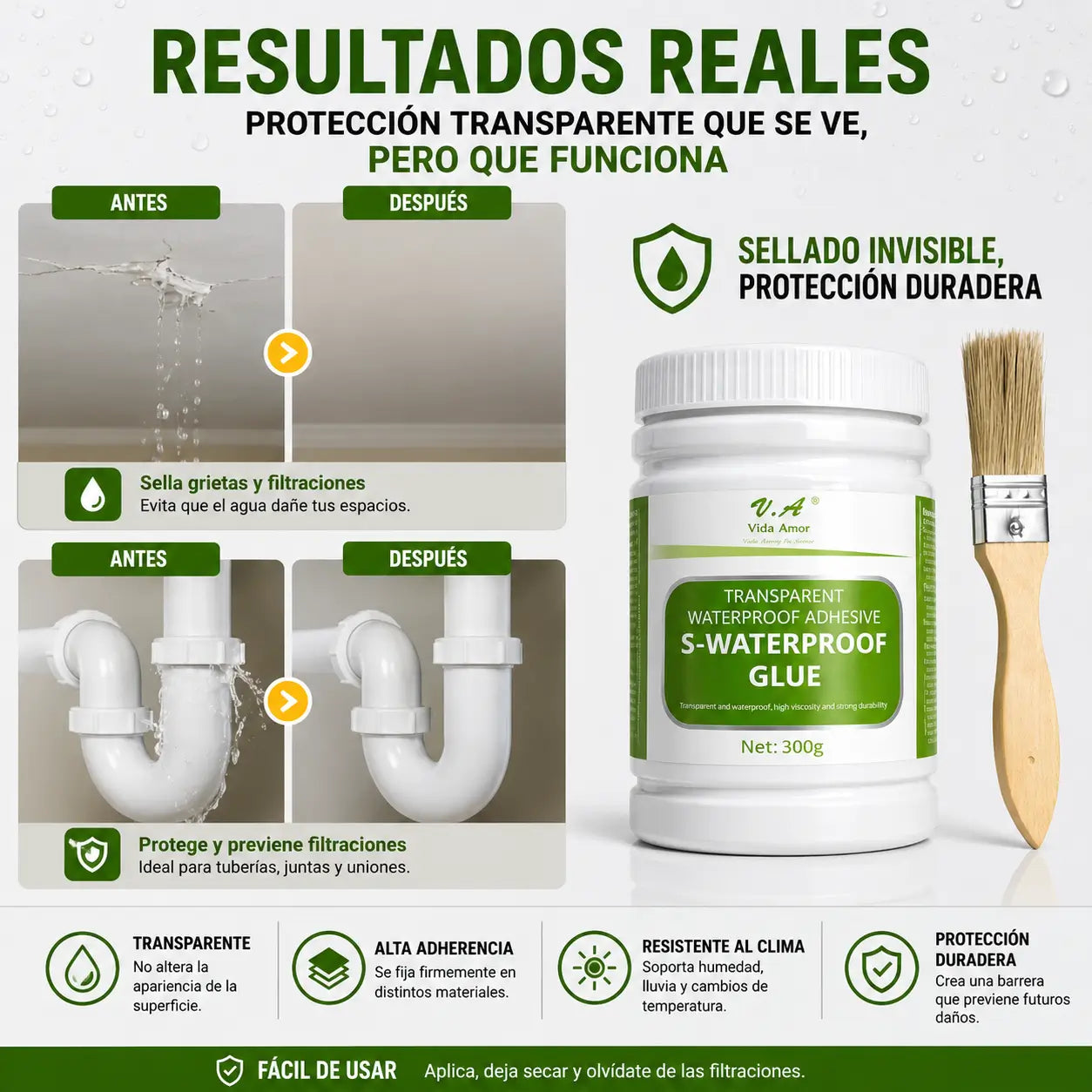 SelloMax 300g 2x1 - Sella grietas y filtraciones