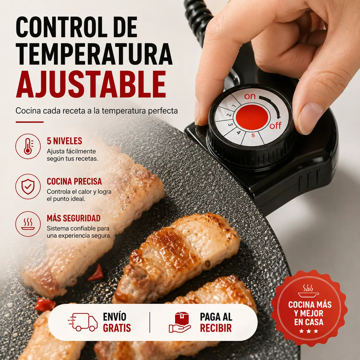 PlanchaPro - Plancha eléctrica sartén antiadherente estilo coreano