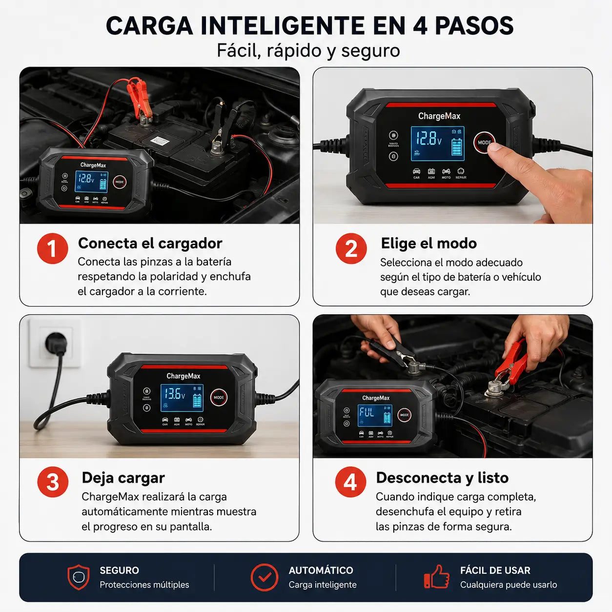 ChargeMax - Carga inteligente y segura