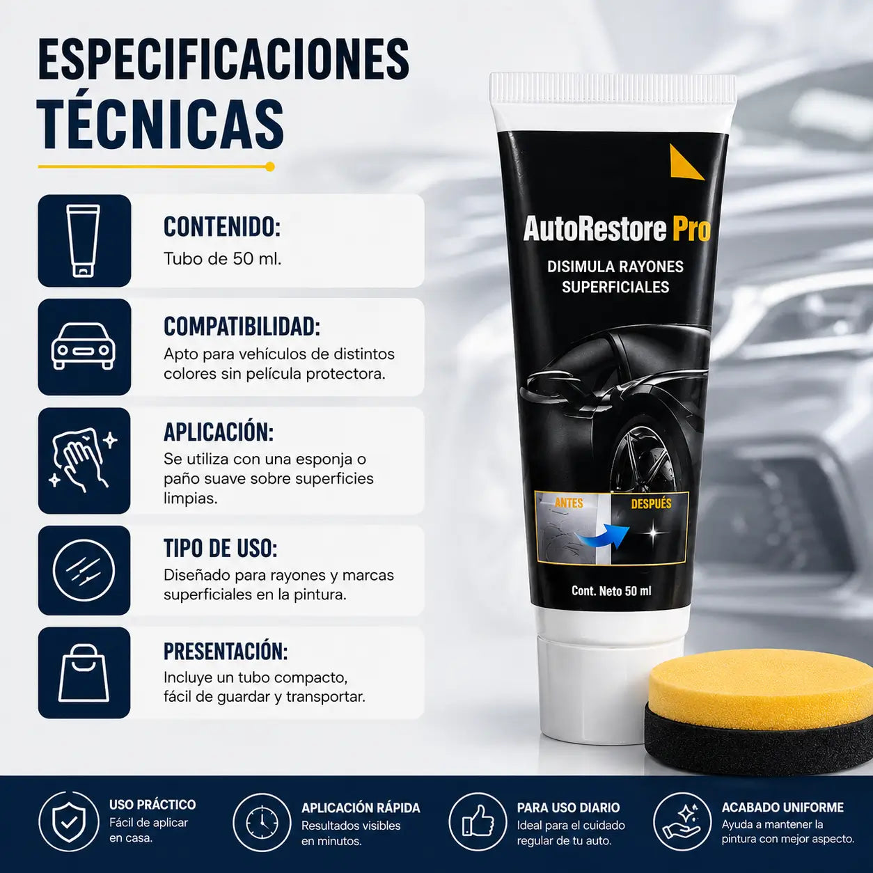 AutoRestore Pro - Disimula rayones superficiales
