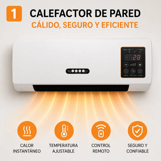 Calefactor electrico de pared HeatNow