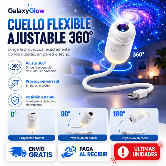 GalaxyGlow 360°- Proyector Lunar 5D