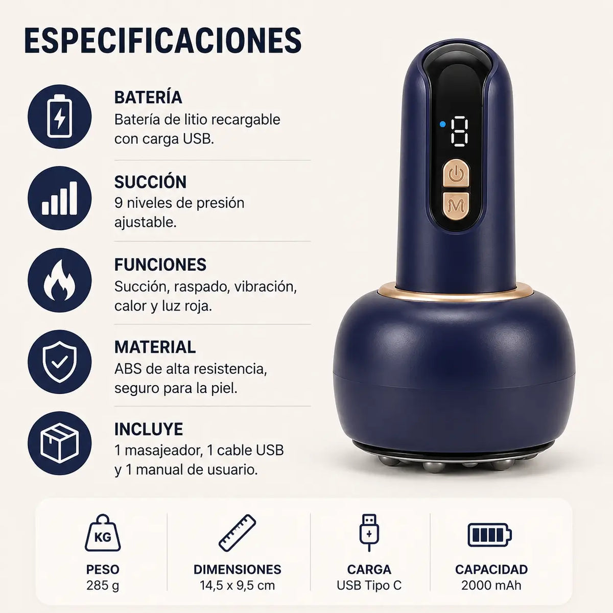 CelluVibe - Masaje corporal con succión y calor🔥