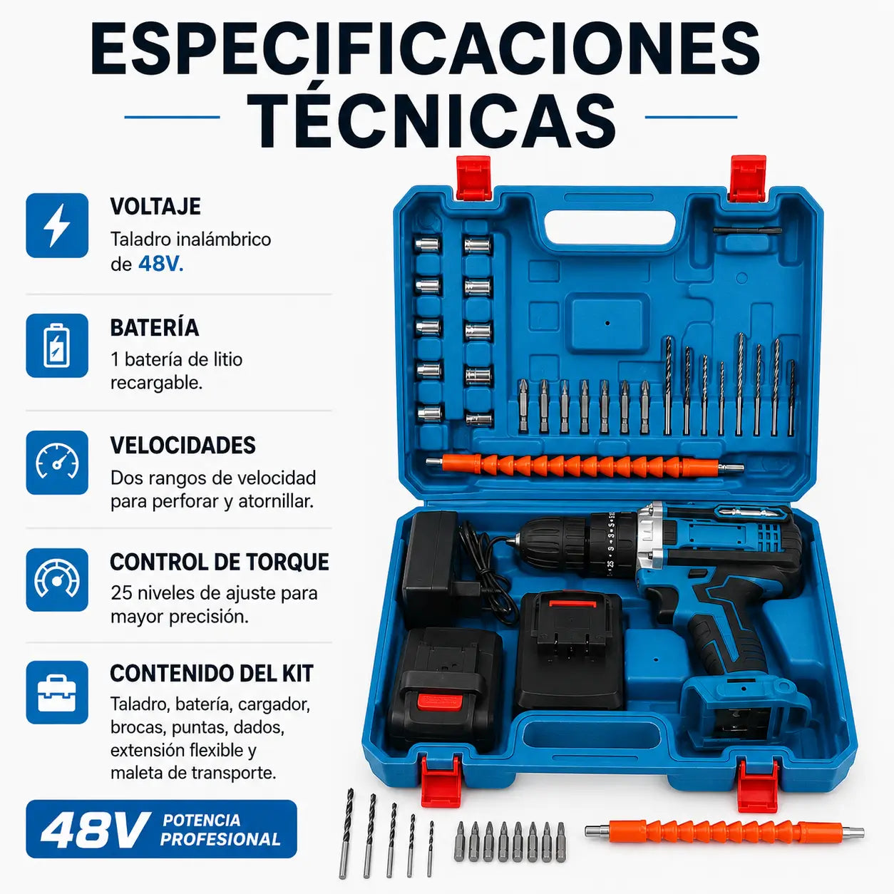 PowerDrill Pro - Más autonomía en cada trabajo