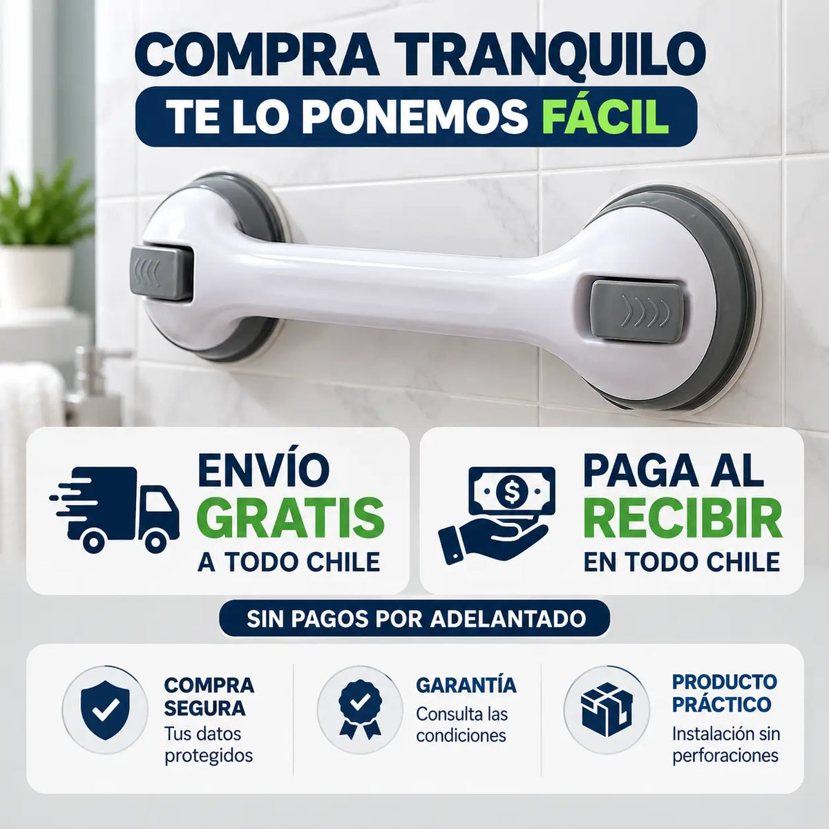 SafeGrip - Apoyo extra para tu baño