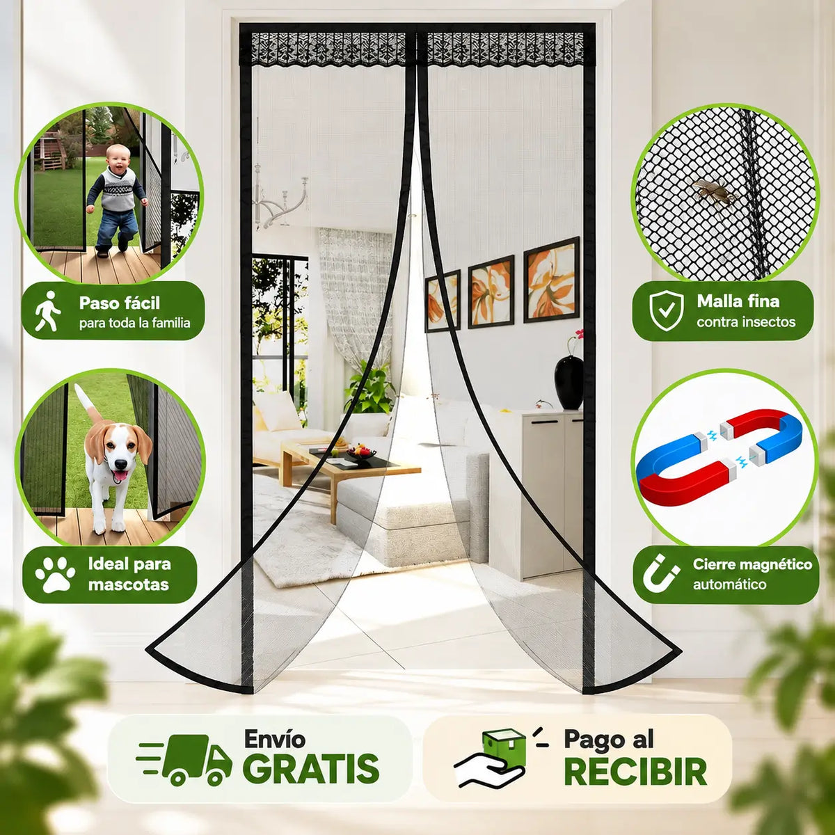 MosquiStop - Cortina de Puerta Antimosquitos! 🪰🚫