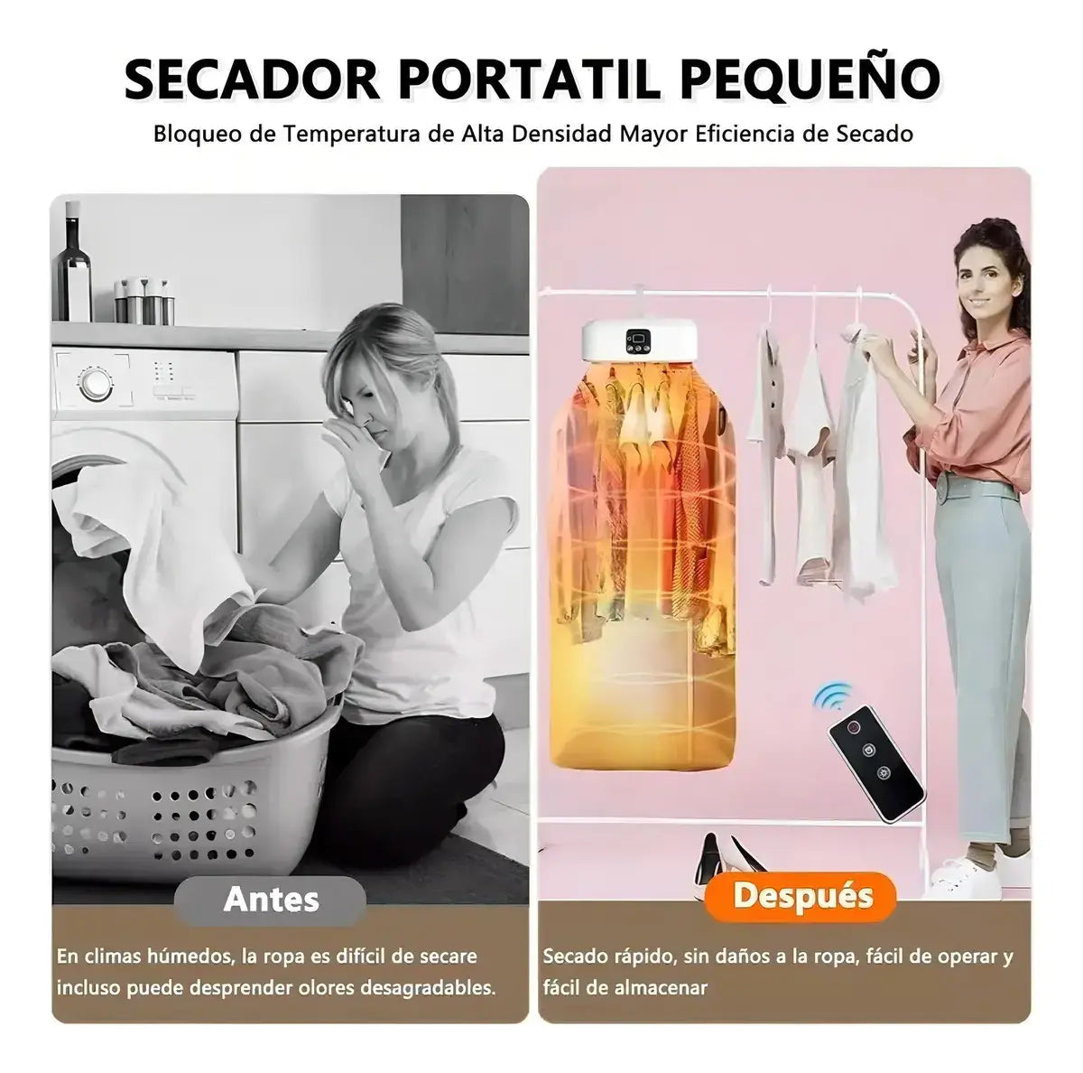 Secadora Ropa Portátil DryNow - Seca tu ropa en cualquier lugar