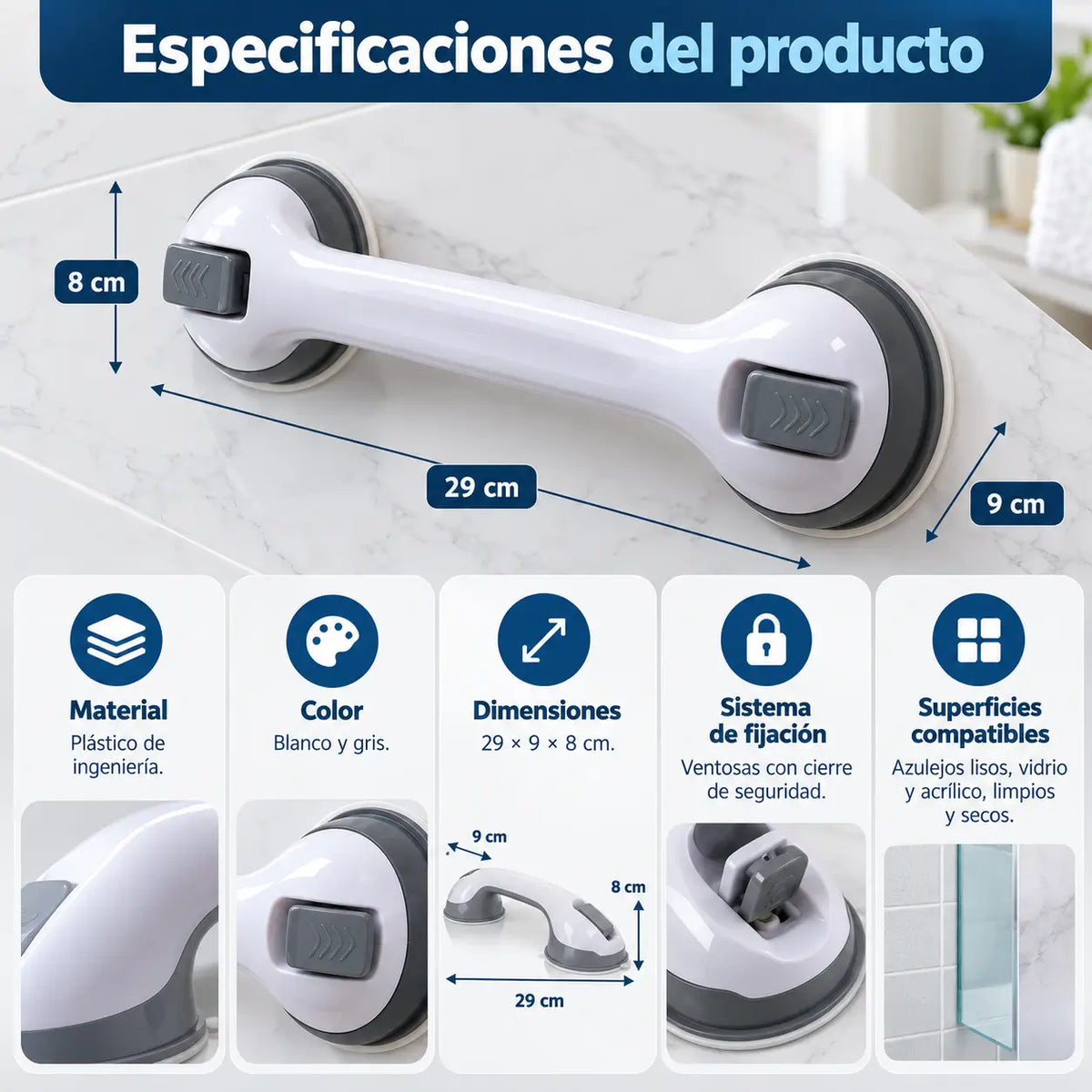 SafeGrip - Apoyo extra para tu baño