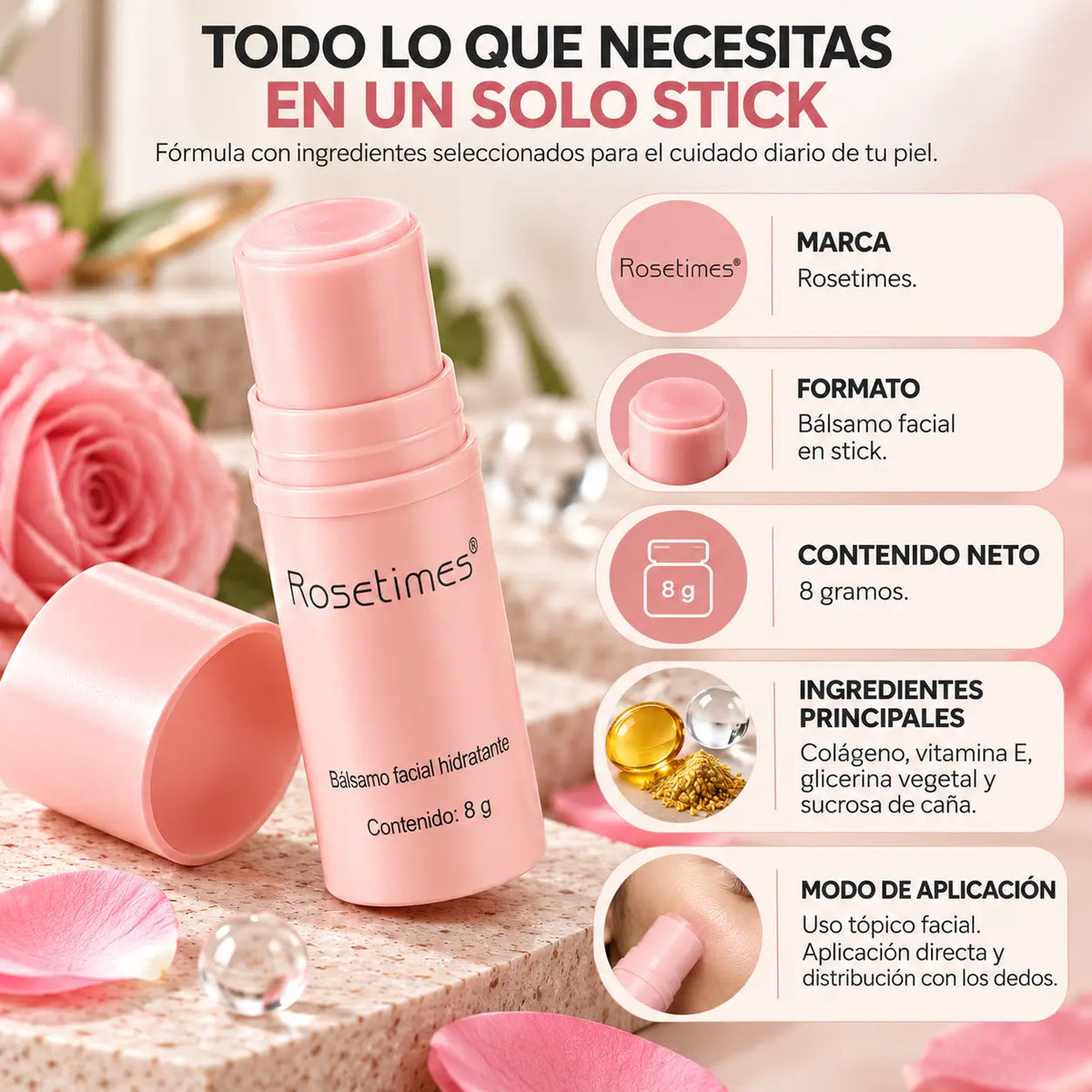 Rosetimes - Hidratación y suavidad facial