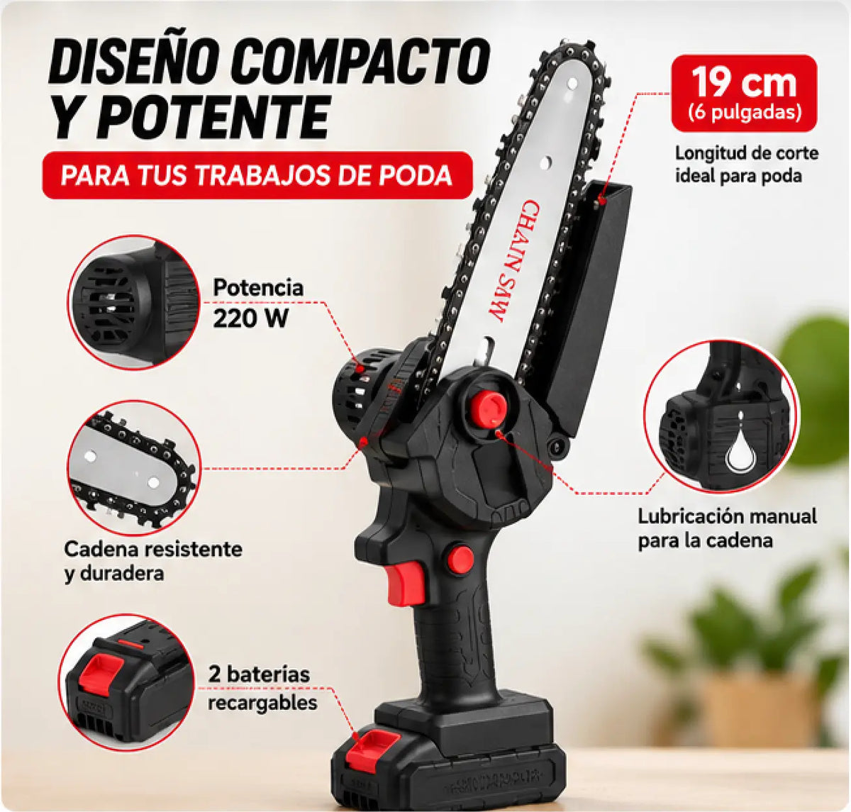CortaMax Kit – Mini Sierra Inalámbrica