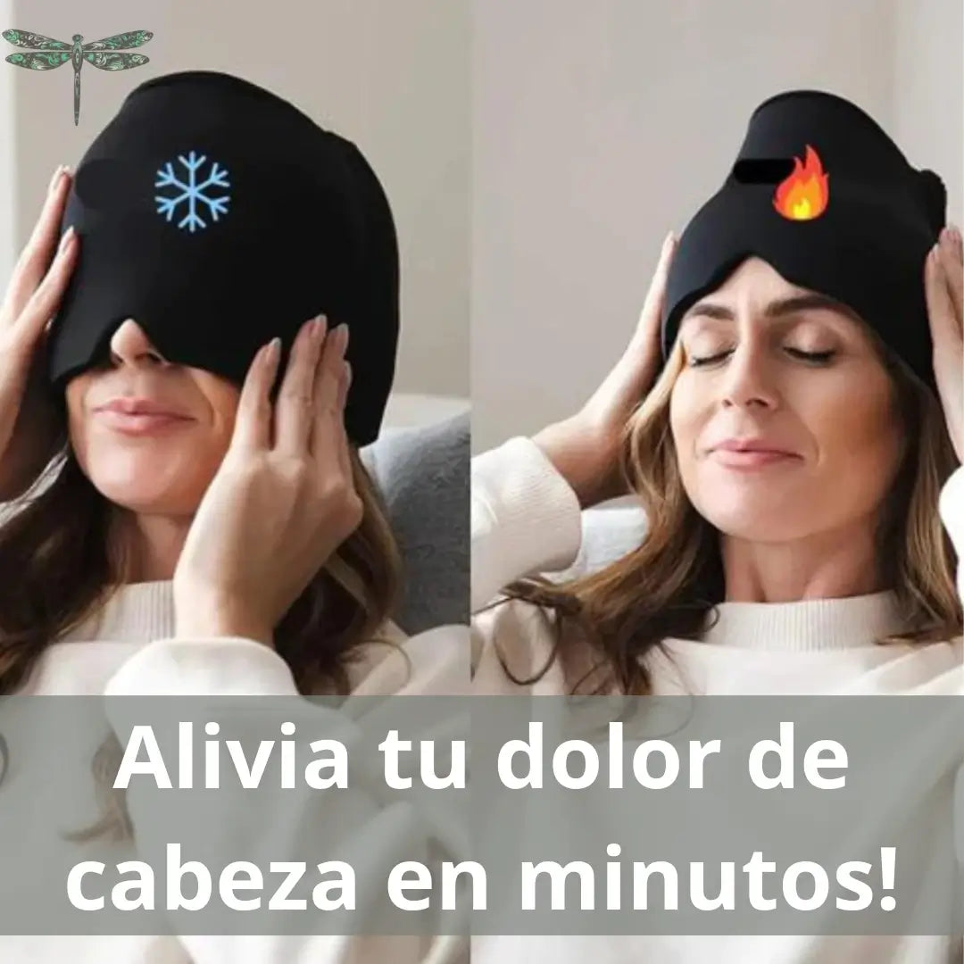 🧊🔥 Gorro Terapéutico Anti Dolor de Cabeza Gel Frio 360°